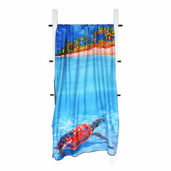 Whitley Willows Microfiber Printed Beach Towel Reversible  35" x 70" NEW - Picture 2 of 4